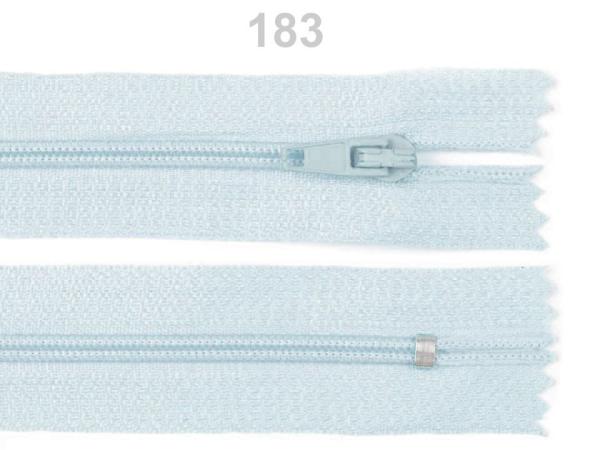 Reißverschluss Spirale 3 mm Länge 12 cm pinlock Eisblau
